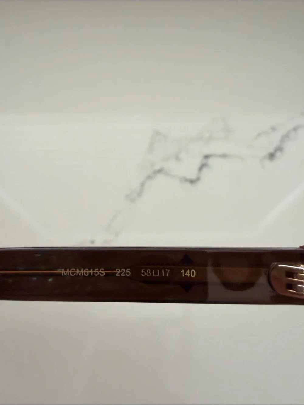 MCM Sunglasses with Cognac Monogram Glasses Case with Gold Logo Plate